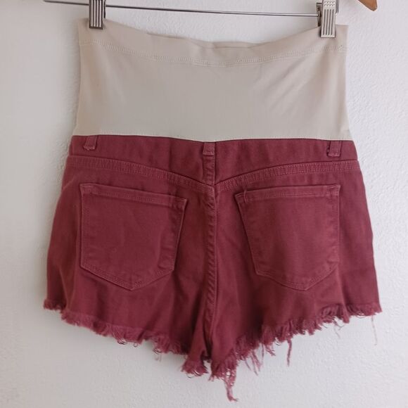Pink Blush brick red distress jean shorts size small - Picture 4 of 6